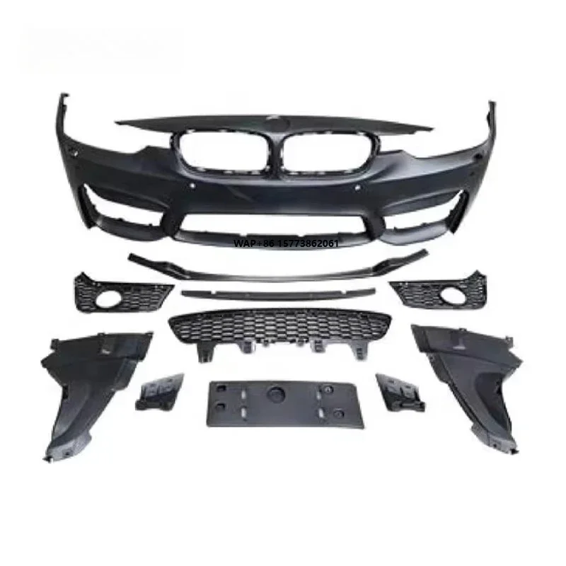 

Body Kit Suitable for Car Accessories M3 F30 Front Bumper Body Kit Grille W/Hole Suitable for 3 Series F