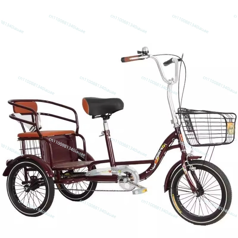 

Трехколесный велосипед для пожилых людей, педальный скутер для пожилых, легкий компактный самокат, велосипед с приводом от педалей.