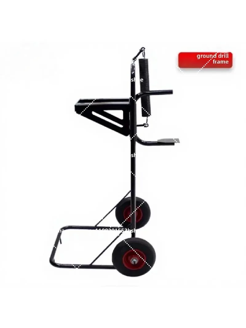 Single Wheel Hand Push Agricultural Drill for Ground Digging, Small Planting Machine