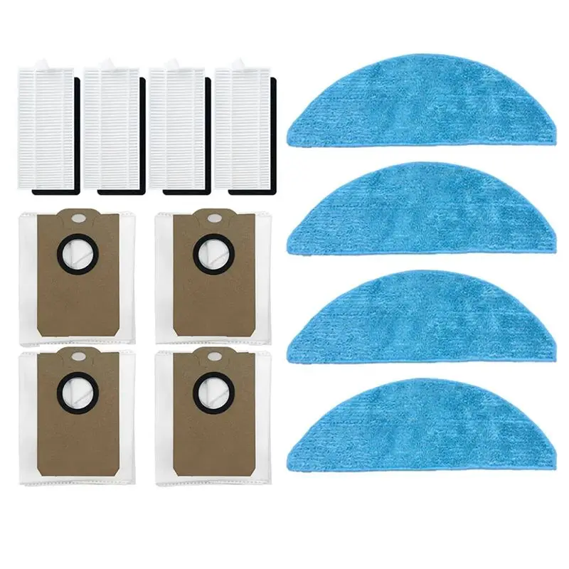 

Аксессуары AT21 для робота-пылесоса Liectroux G7: сменные фильтры, салфетки для уборки, мешки для сбора пыли.