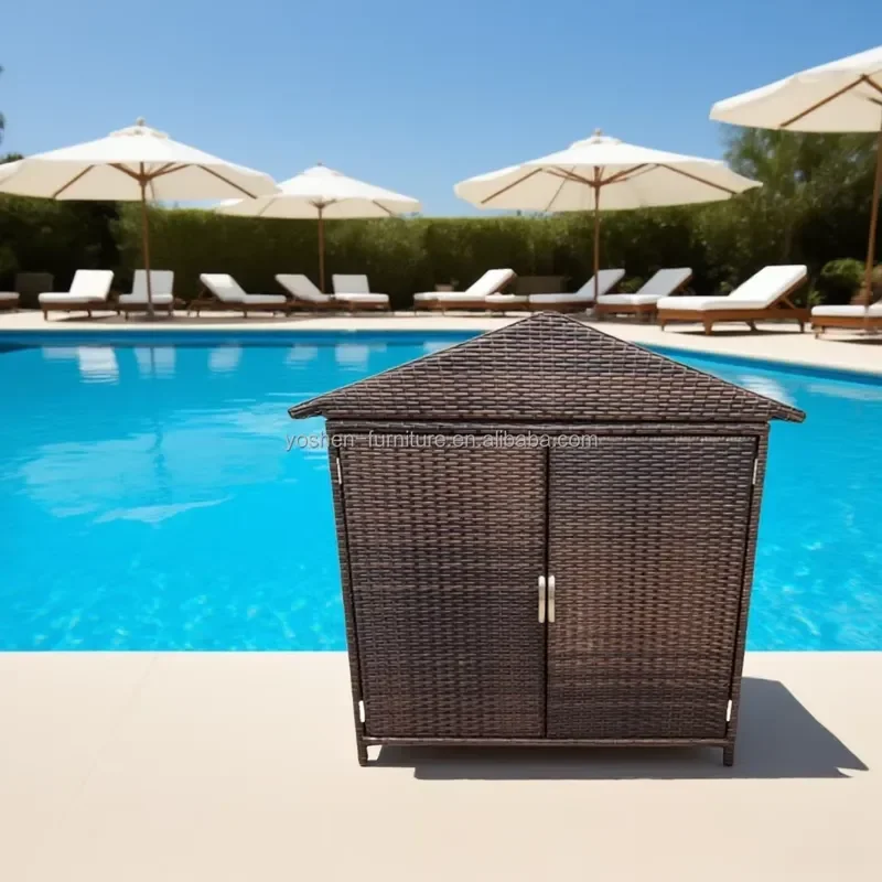 Garden Storage Cushion Box Storage Outdoor Weatherproof Pool Towel Issue Cabinets
