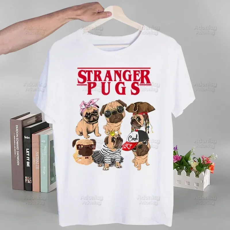 

Pug Anatomy Men Women T-shirt Tops Crew Neck Fitted Soft Anime Manga Cute Cartoon Dog Pet Tshirt Tee Shirt Clothes T-shirt