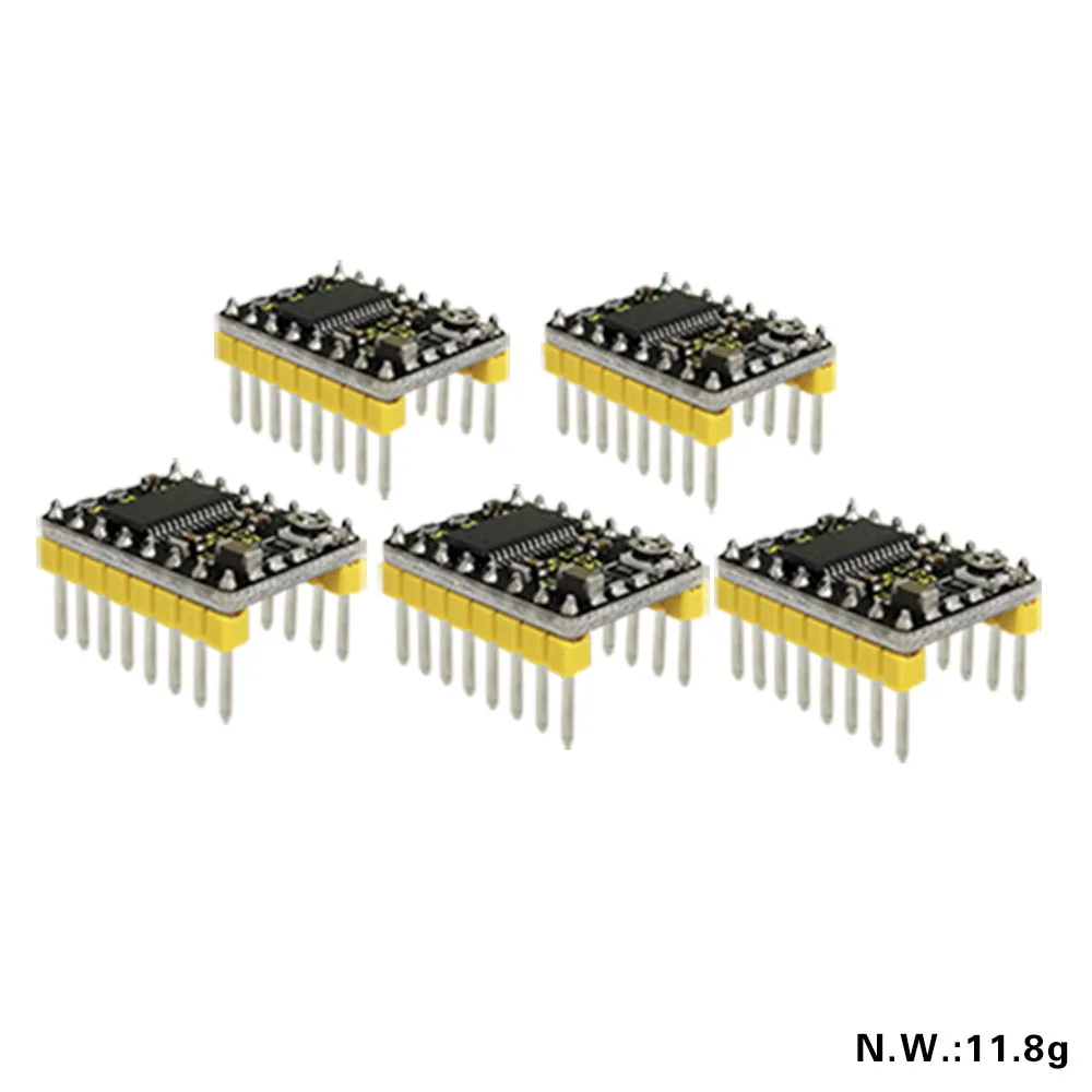 Keyestudio 5pcs DRV8825 Stepping Motor Driver For Arduino 3D Printer With Heat Sink High-powered Full Half 1/4 1/8 Six Modes