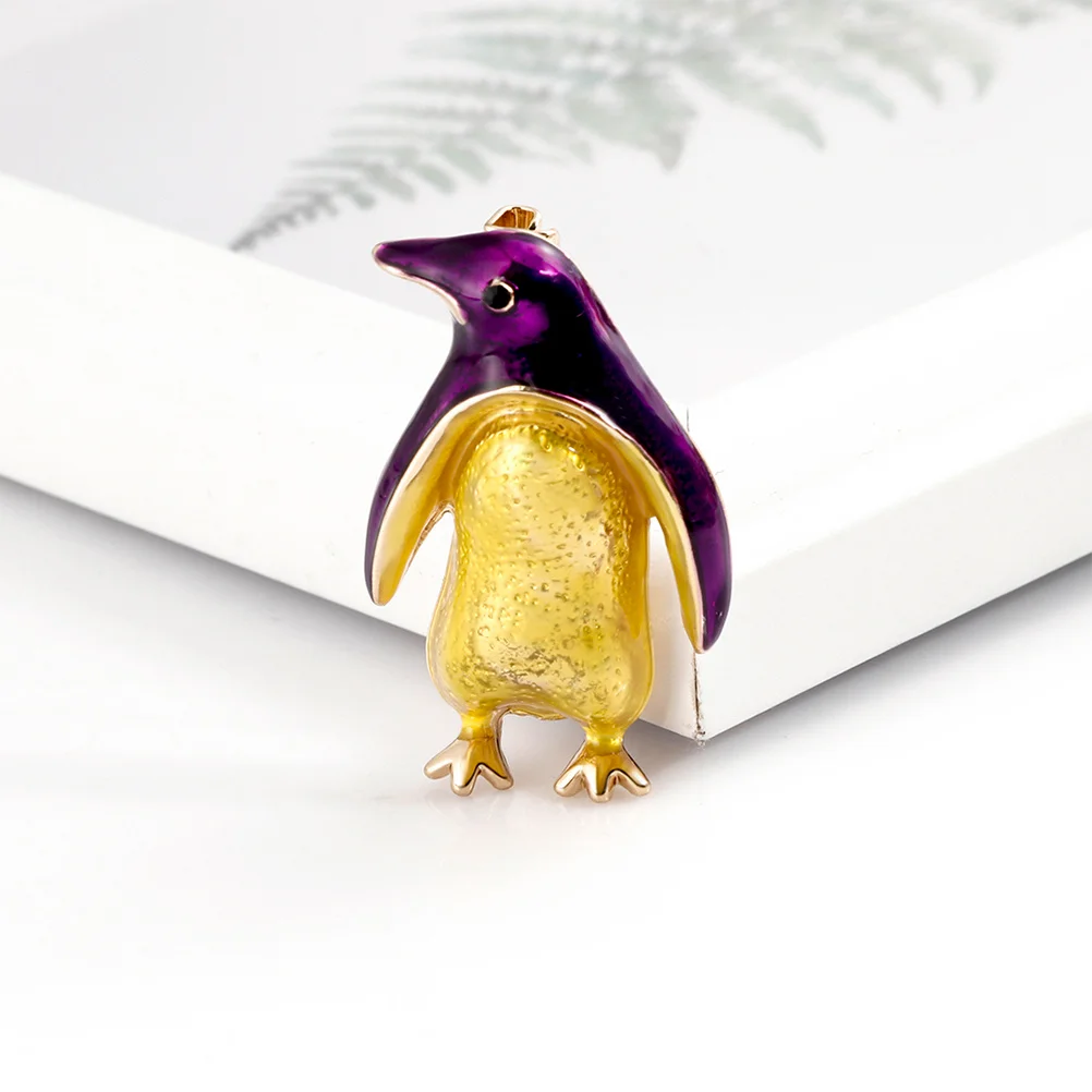 سباركلي حجر الراين البطريق بروش صديقة للبيئة سبيكة فريدة من نوعها مجوهرات العرائس السيدات الحاضر البطريق بروش #3