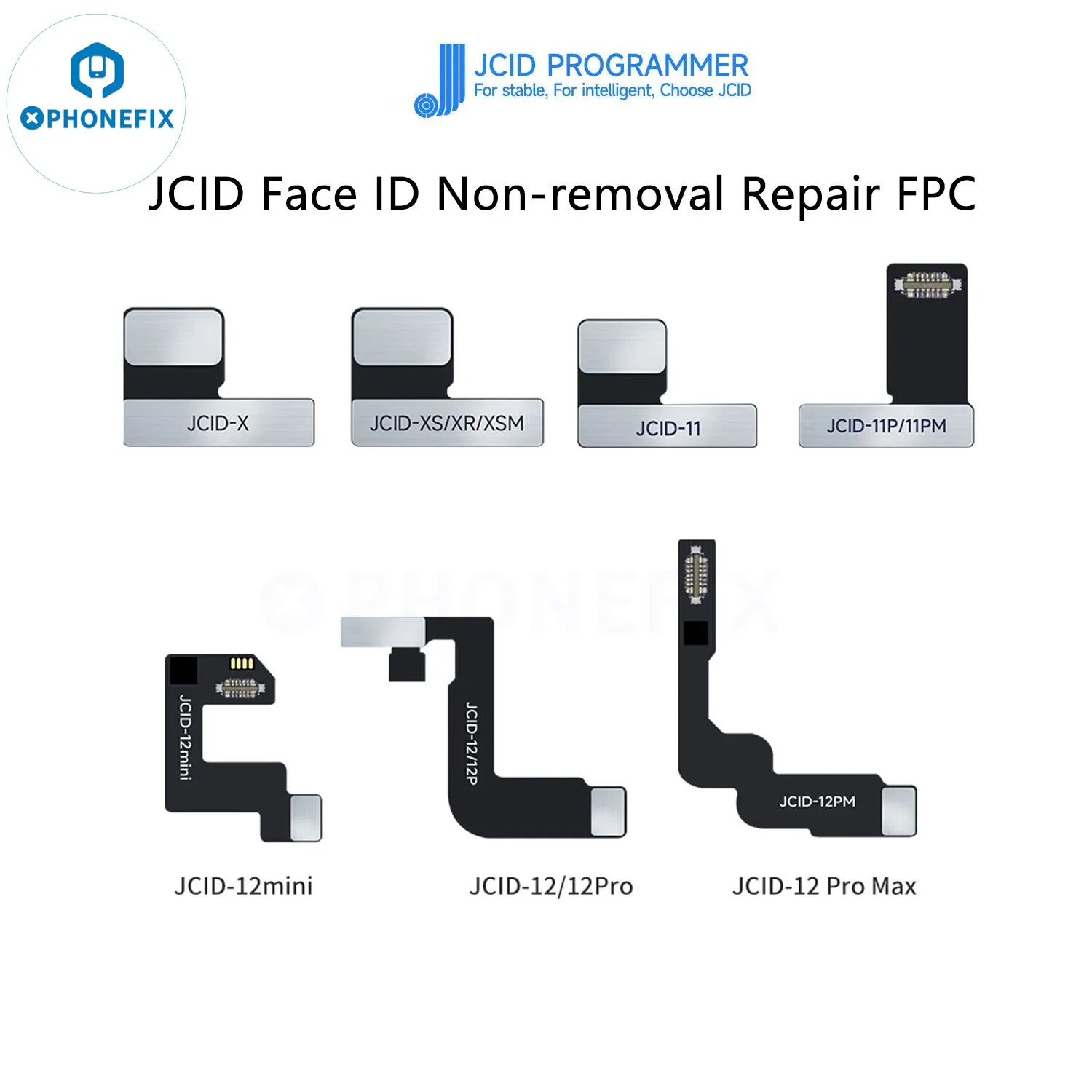 JC Face ID Flex Cable New Non-removal JCID Tag on Dot Matrix Flex for IPhone X-15PM Dot Projector Read Write Repair Solder-free