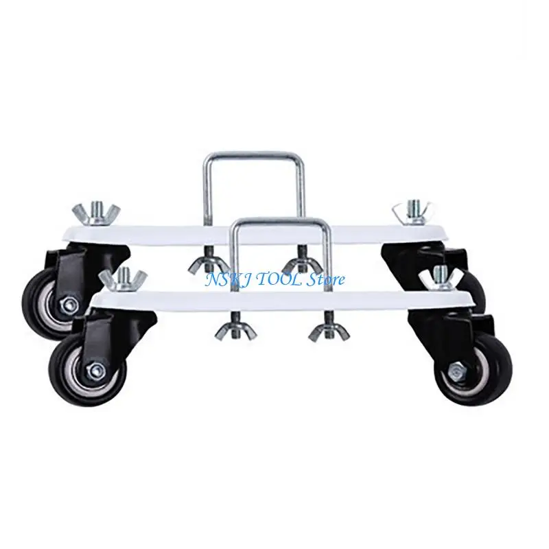 L8RC 2Pcs Electric Heater Mobile Bracket 360 Degree Directional Wheel Stand Universals Wheel Base Bracket Easy to Use