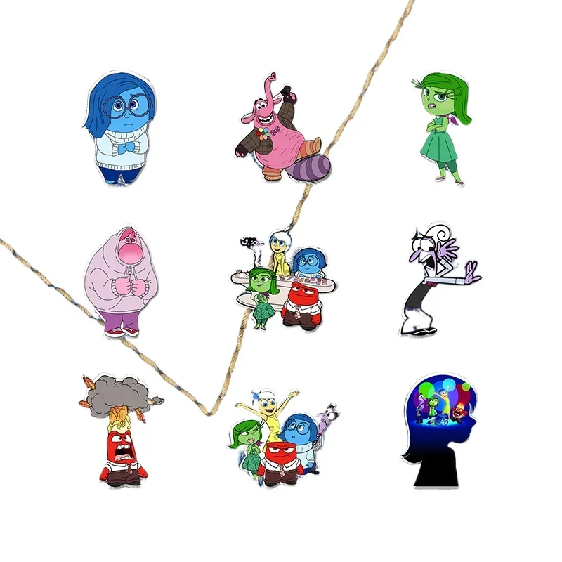 Inside Out 2 Cartoon Brooch Badge Women Children Cute Enamel Pin Brooch Decoration Accessory for Kids Party Souvenir Gift