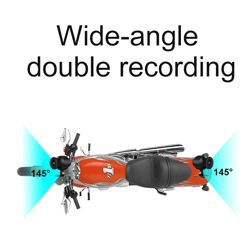 مصنع الجملة 4G المزدوج عدسة دراجة نارية Dashcam E-dog ADAS DMS وظيفة 1080p القرار مسجل فيديو AHD التكنولوجيا 1 سنة #2