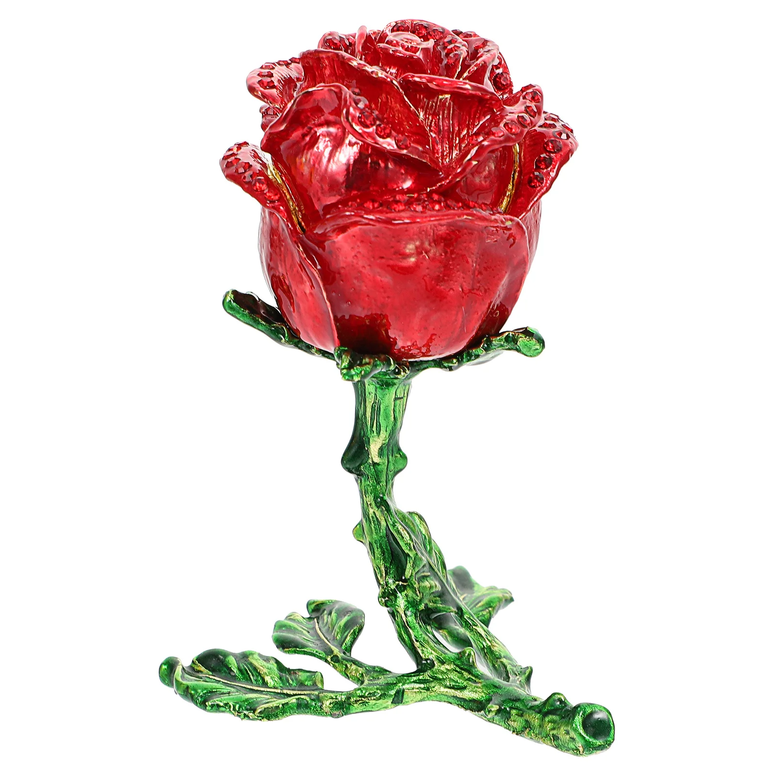 Colored Flower-Shape Jewelry Organizer Girl Adornment Rose Flower Design Storage Case for Kids Necklace Earring Headdress