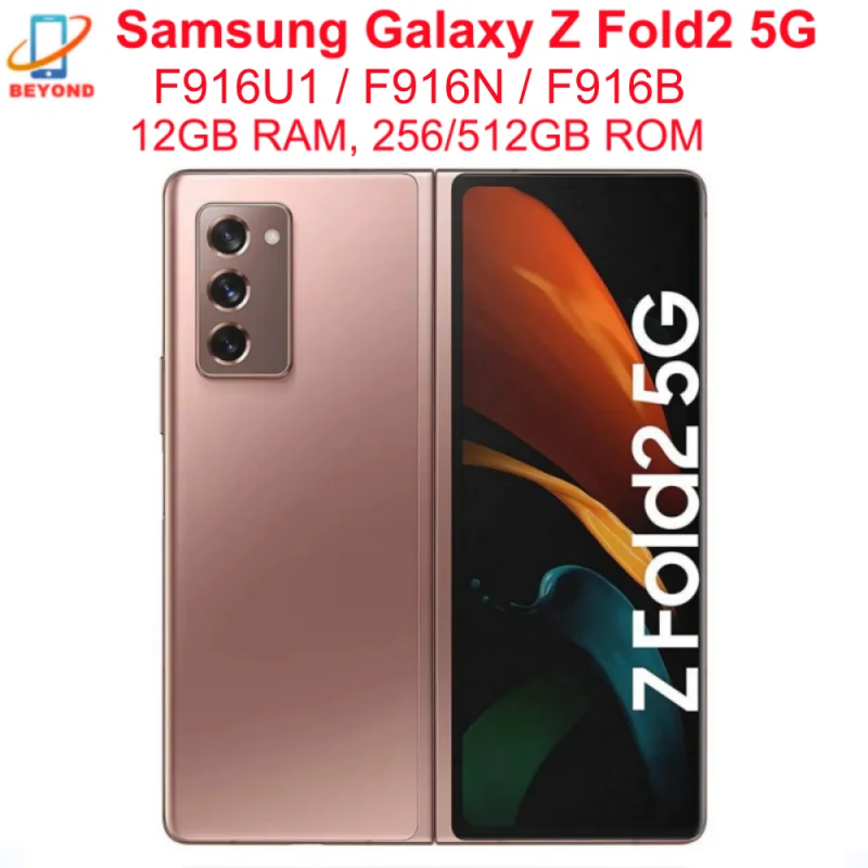 Samsung Galaxy Z Fold 2 Fold2 5G F916N F916U1 F916B 7.6 