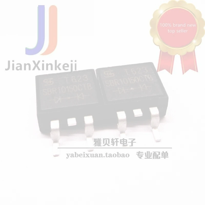 10pcs 100% orginal new SBR10150CTB DIODES US Taiwan Schottky diode 10A 150V SMD TO263 connection