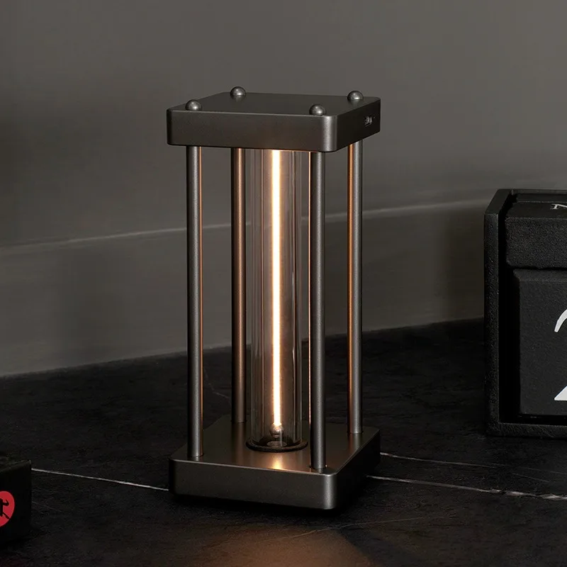 Minimalist Quantum Acrylic Night Floor Lights Indoor Fixtures Bedroom Creative Gift Rechargeable Square Wire Table Lamps Decor