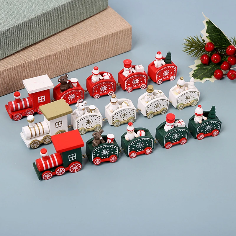 Adorno de tren de Navidad para decoración de tartas, accesorios de mesa para postres, fiesta de cumpleaños, regalo de Navidad para niños, 2023