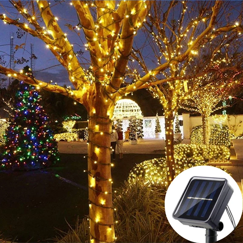 

LED Solar Light 20-300 Lights Outdoor Waterproof Fairy Garland Lights Wedding Party Garden Decorations Solar Lights