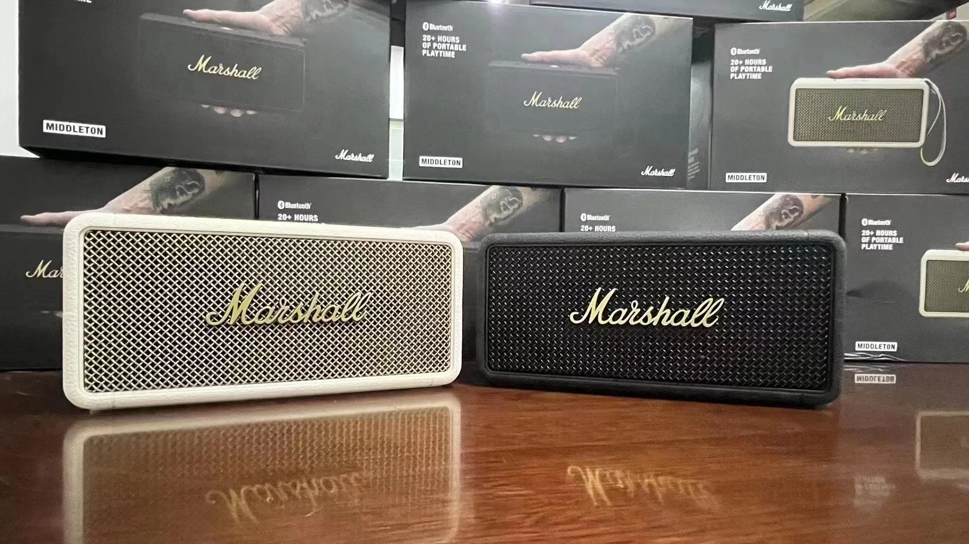 Original MARSHALL MIDDLETON Wireless Bluetooth Speaker Audio Outdoor Audio Portable Bluetooth Speaker High Quality Subwoofer