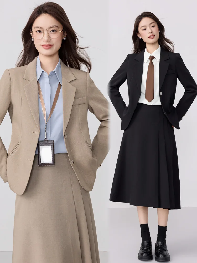 

Women's Autumn Suit2025New professional attire, stylish workwear, formal skirt suits for college student interviews, work unifor