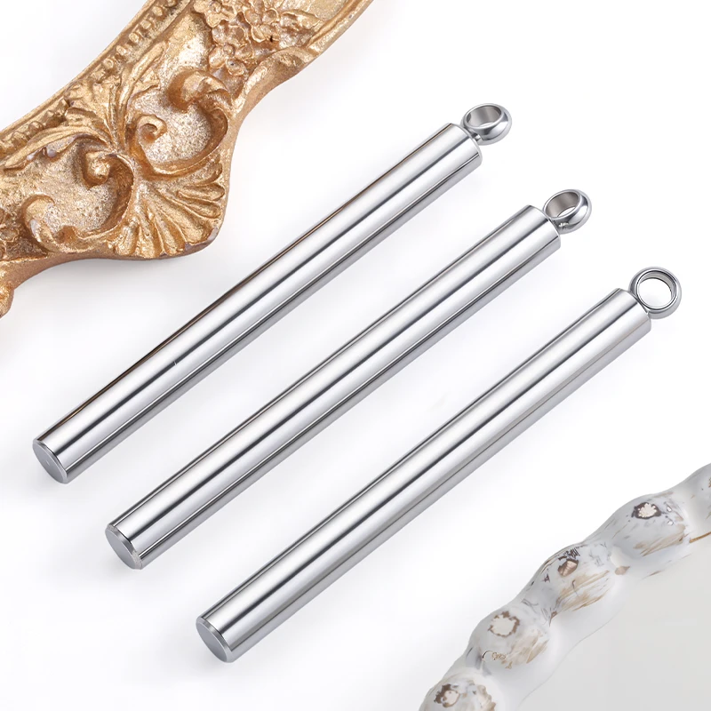 

5 шт., кулон из нержавеющей стали, квадратный стержень, прямой стиль, серьги, ожерелья, подвески для самостоятельного изготовления ювелирных изделий, аксессуары, принадлежности