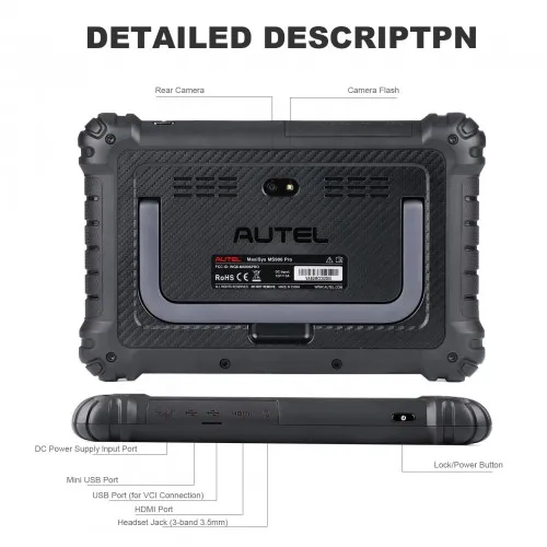 2023 Autel MaxiSys MS906 Pro MS906PRO Car Diagnostic Scan Tool with 33+ Service Function with Flash Hidden and Guided Function