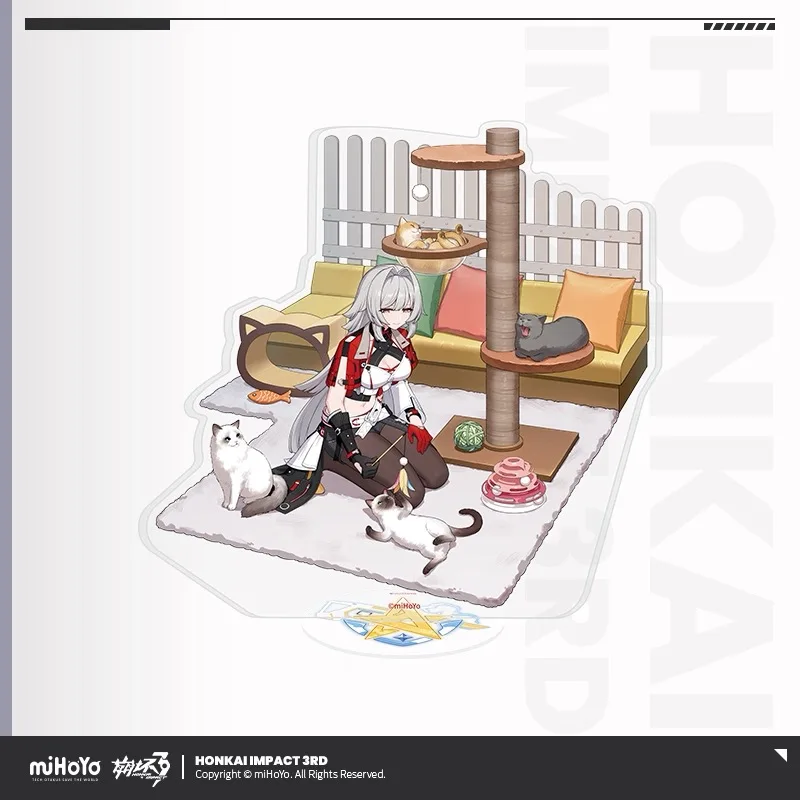 miHoYo Official Honkai Impact 3 Sacred Marks Series Part Two Acrylic Stand Sign Kiana Theresa Ornaments Cosplay Anime Game Gifts