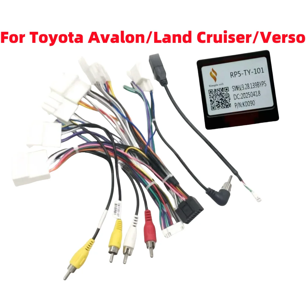 Canbus RP5-TY-101 para Toyota Avalon/Levin RAV4 Camry Highlander Prius Corolla Land Cruiser Verso Yaris Rize soporte cámara 360