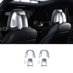 For Mercedes Benz C GLC E EQE EQS Class W206 X254 W214 Car Accessories Seat Headrest Button Adjusting Switch Cover Trim Panel
