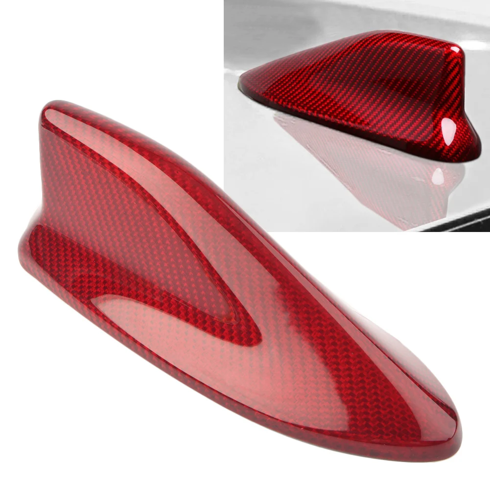 Carbon Fiber Car Styling Shark Fin Antenna Cover Cap Trim For Toyota 86 56 For Subaru BRZ Red/Black