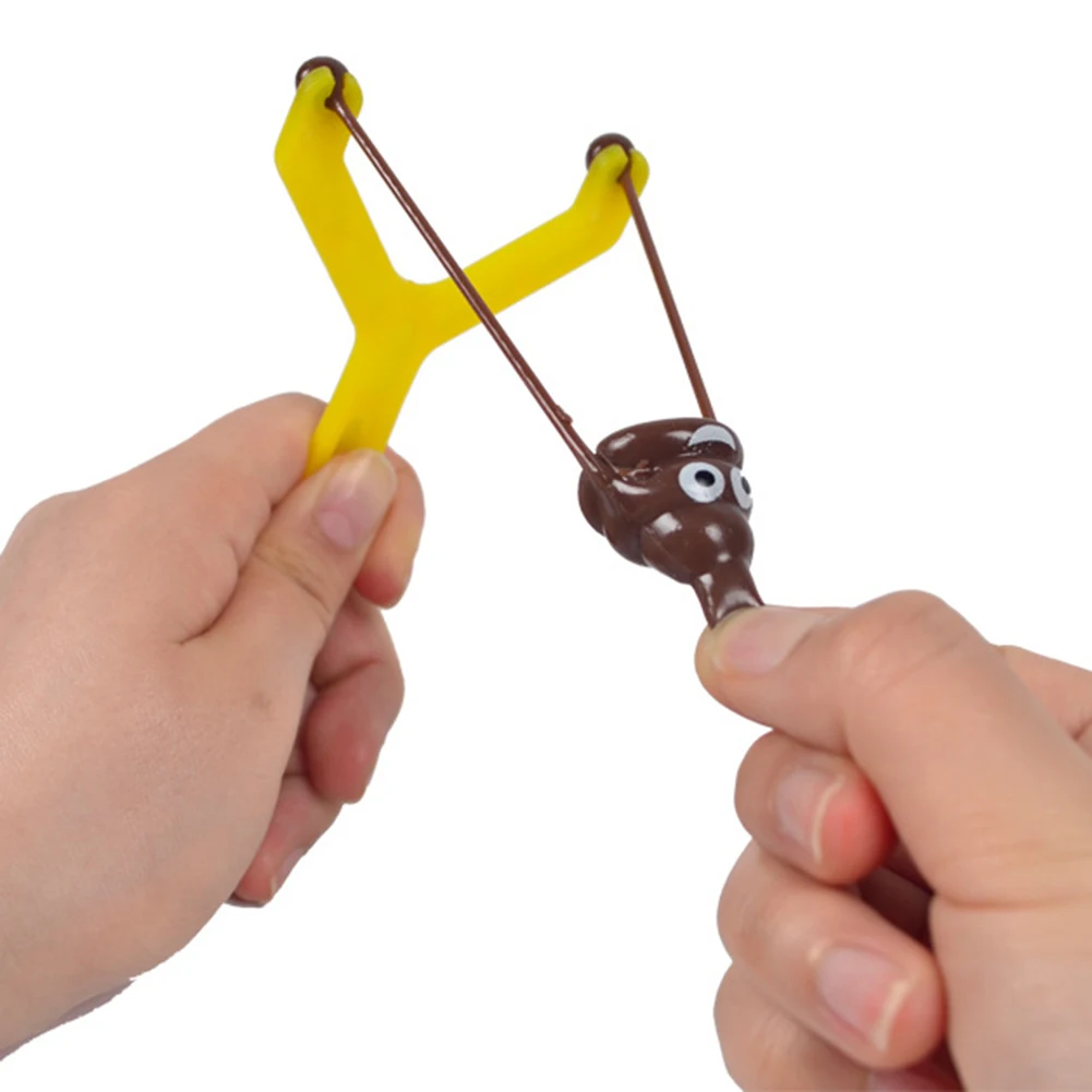 

Mini Antistress Catapult Viscous Random Color Poop Climbing Wall Toys Portable Fake Poo Launcher Reusable for Kids Holiday Gifts