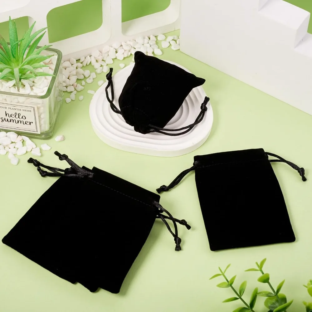 

10 шт. 7x9/9x12 см черный мешок на шнурке, используется для подарочных пакетов, хранения, Дня святого Валентина, Хэллоуина, Рождества, подарков на День Благодарения