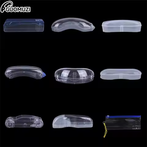 Portable Swimmming Goggle Plastic Case Packing Box Transparent Swim Portable Unisex Anti Fog Protection Waterproof Glasses