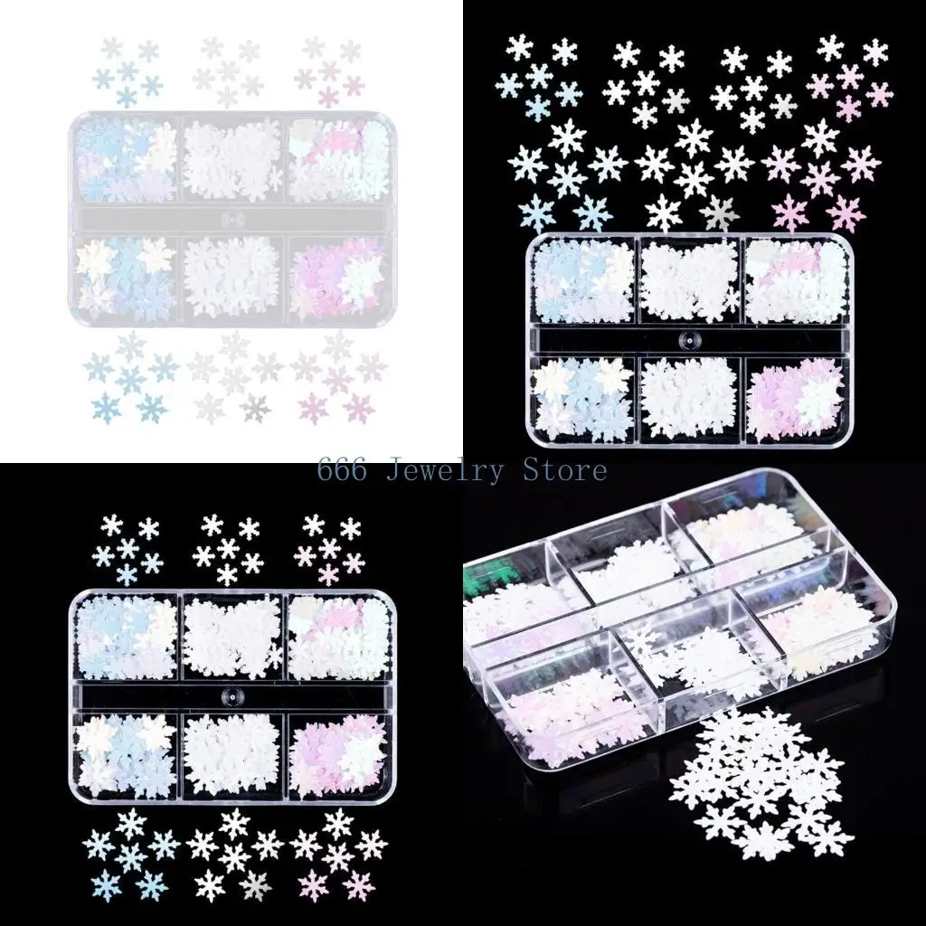 

F2TD Shiny Snowflake Glitter Resin Fillings Micro Flakes Sequins Epoxy Resin Mold Filler for DIYJewelry Making Nail Art Decor