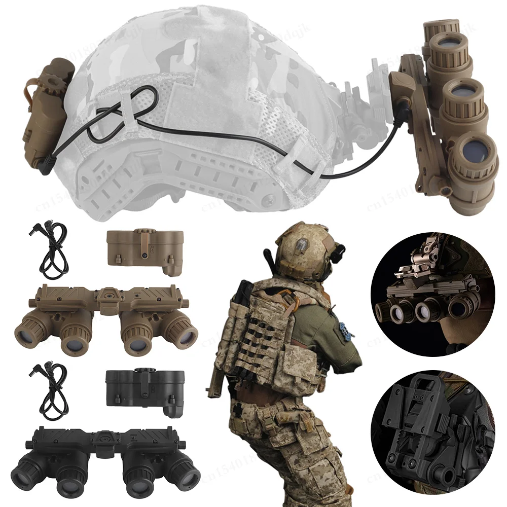 Tactical Nylon GPNVG 18 Night Vision Goggle With L4G24 Helmet NVG Mount Adapter DUMMY Model Hunting Fast Helmet Accessories