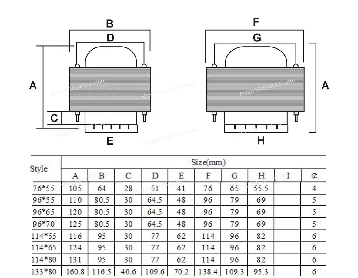High-Power 600W Tube Amplifier Transformer for 211/845/300B/KT88/EL34 & More, Hi-Fi Audio DIY