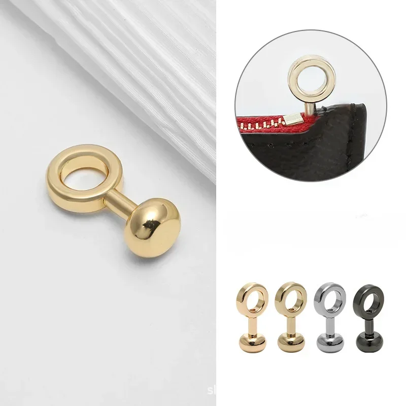 구리 가방 지퍼 변형 버클 액세서리, DIY 핸드백 수리 키트, 체인 버클 부품, 하드웨어 버튼 교체, 2 개, 4 개