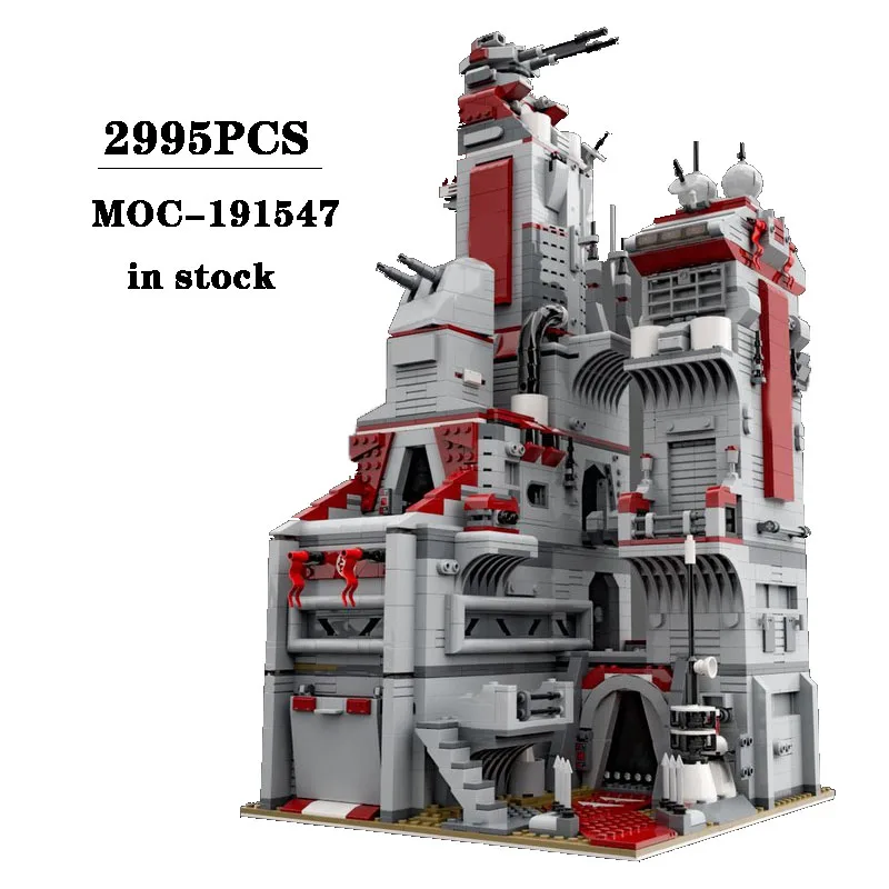 MOC-191547 Republic Base Building Blocks para Crianças, Montagem Modelo Ornamentos, Brinquedos De Natal, Presentes De Aniversário, 2995Pcs