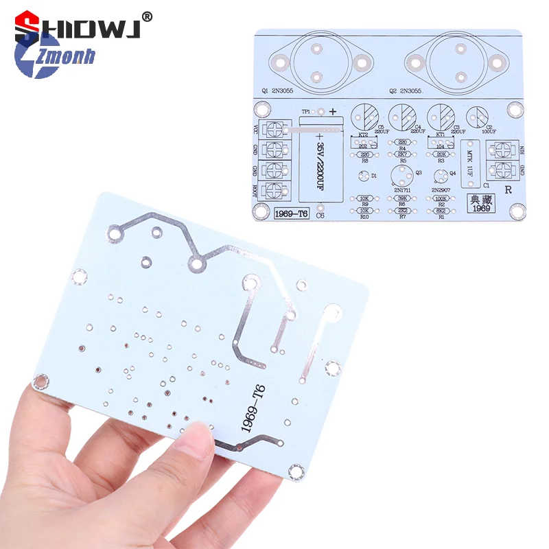 

New！1 Pc Classic Hood 1969 Audio Amplifier Board PCB Two Channel HiFi Class A Power Amp