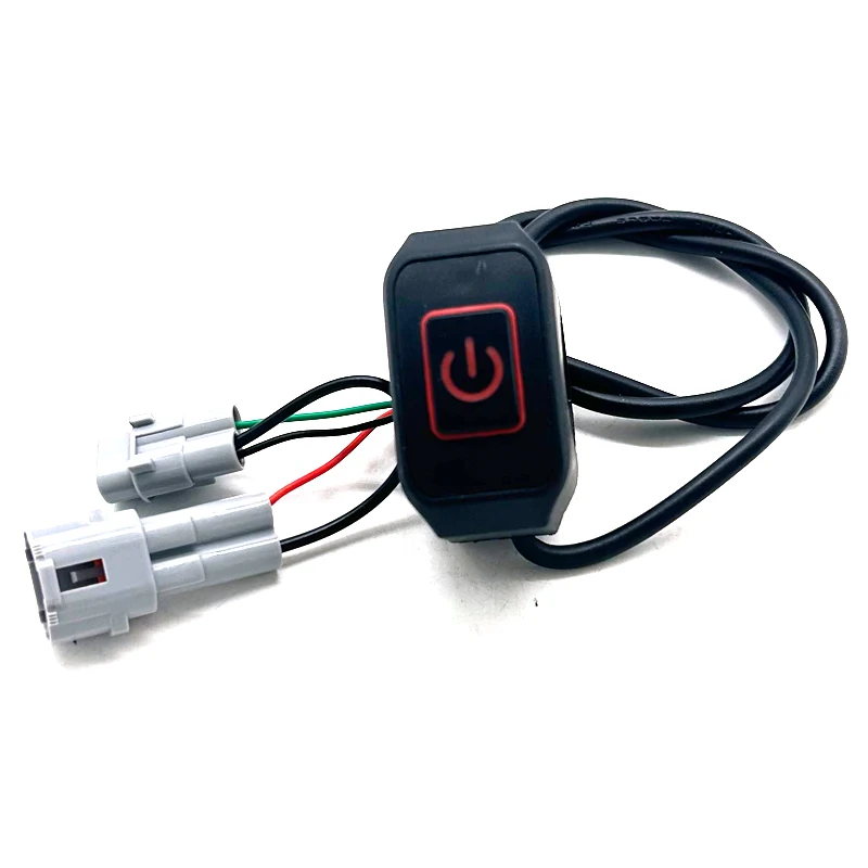1pcs Waterproof Motorcycle Headlight Self-locking Switch With LED For Sur-Ron Surron Light Bee S & Light Bee X Motocross Parts
