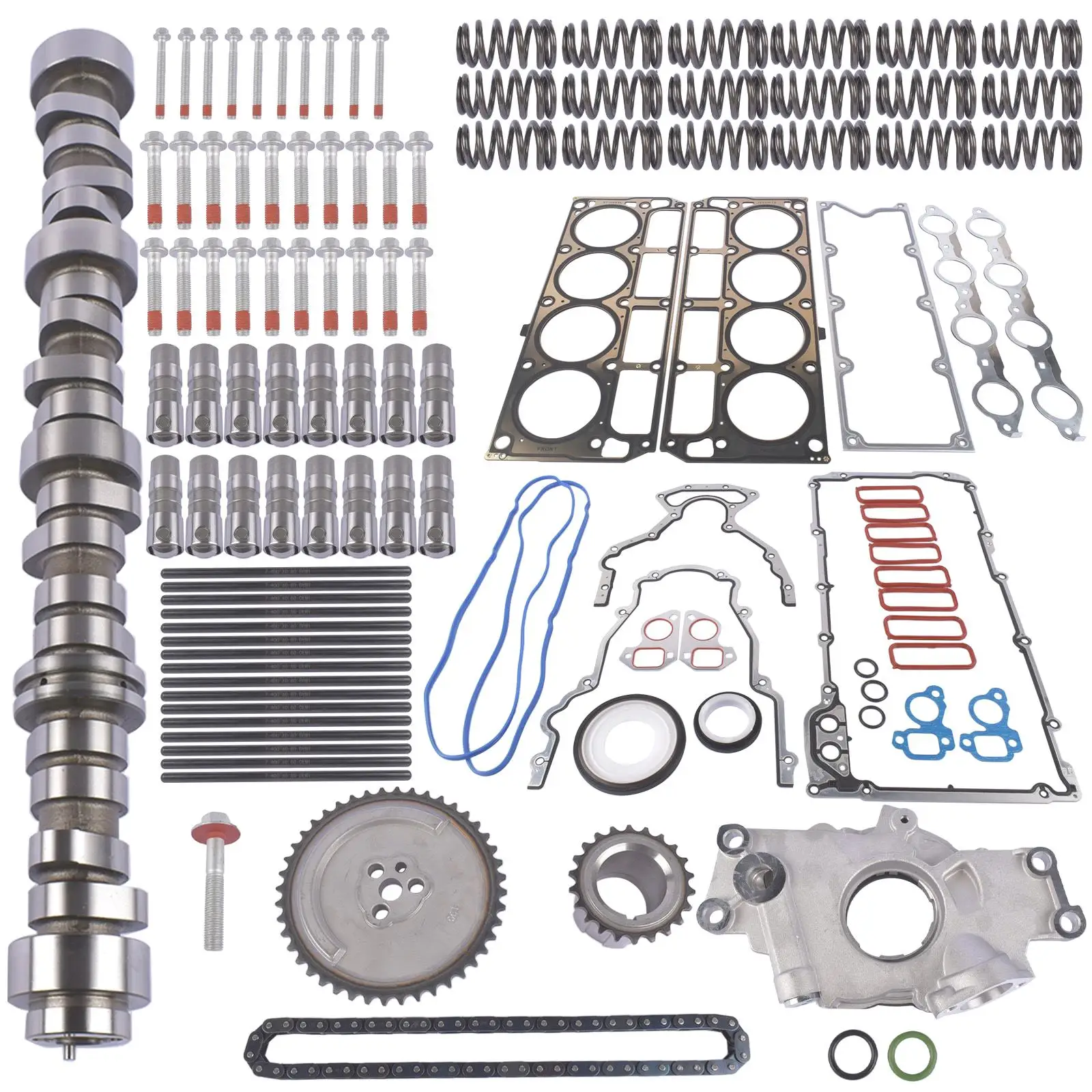 Camshaft Lifters Pushrods Kit for Chevrolet avalanche Silverado 1500 GMC Sierra 1500 yukon 5.3L V8 12625437 12689035 12593205