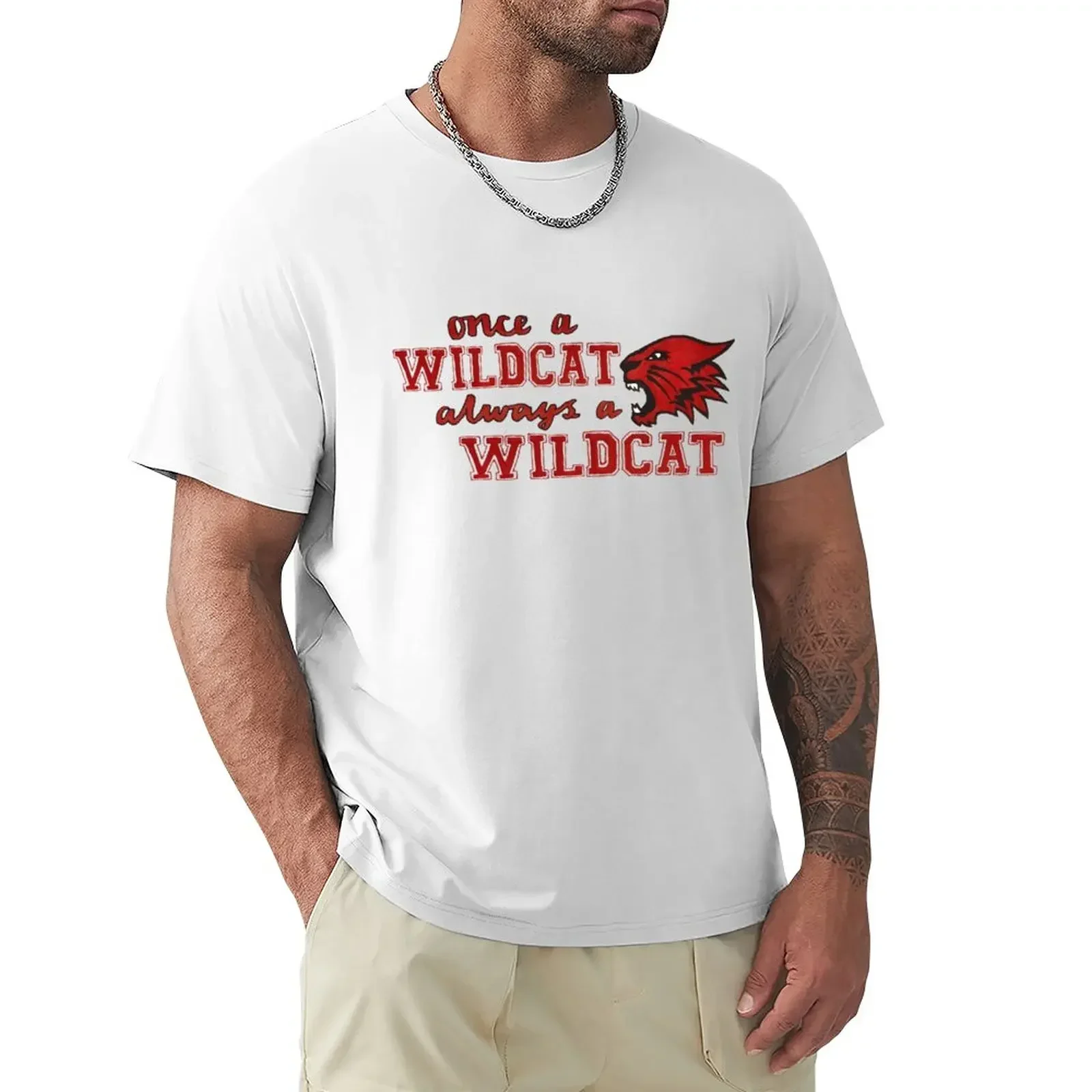 graphics vintage t shirts for men pack oversizeds anime mens workout shirts High School Musical Wildcats- Motto T men clothing
