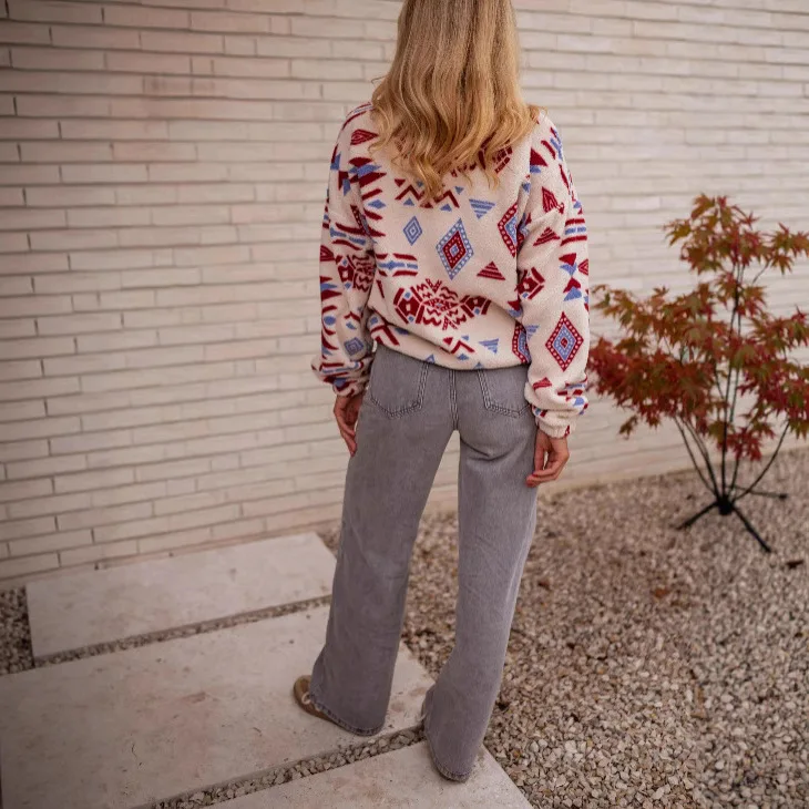 Women's Oversized Quarter Zip Fleece Sweatshirt Casual Pullover Hoodie Warm Winter Loose Fit Tops