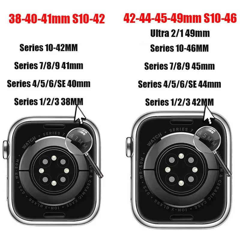 حزام سيليكون لساعة أبل SE-10 42/46 مللي متر موقع ويب رسمي 38/40/41/44/45 مللي متر سوار iWatch Series 9876543 Ultra 2 49 مللي متر