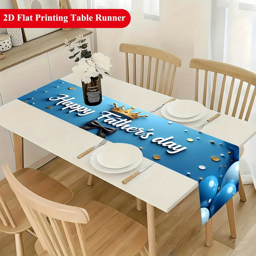 1Pc Multi-size Vinyl Father's Day Table Banner, 