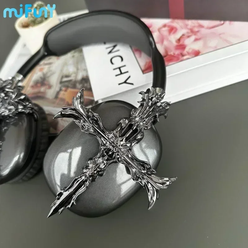 Original Airpods Max Case Cover Cross  Design Cool Earphone Decoration 3D Resin Earphone Protection Case Earphone Accessories