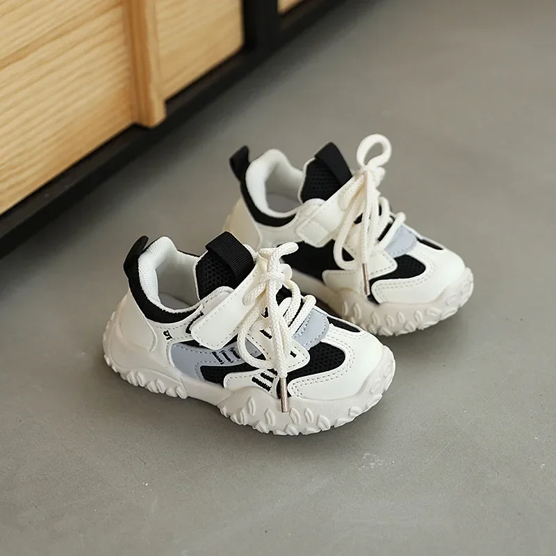 

Новая сетчатая спортивная обувь для девочек, Нескользящие повседневные детские дышащие школьные кроссовки для мальчиков, детские теннисные кроссовки с крючками для бега