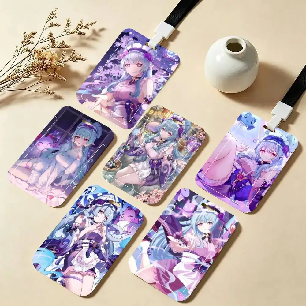 Genshin Impact Yumemizuki Mizuki Game    ID Card Holder Neck Strap Pendant Door Badge Holder Lanyards Keychain Work Credential