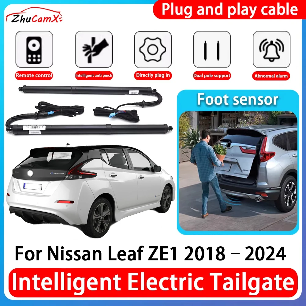 

ZhuCamX Car Power Trunk Electric Suction Tailgate Intelligent Tail Gate Lift Strut For Nissan Leaf ZE1 2018–2024