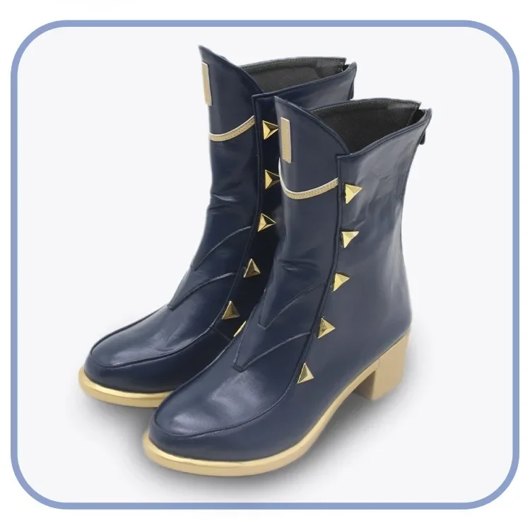Kenmochi Toya Cosplay Shoes Vtuber Cosplay Props PU Leather Shoes Halloween Carnival Boots Big Size Custom Made