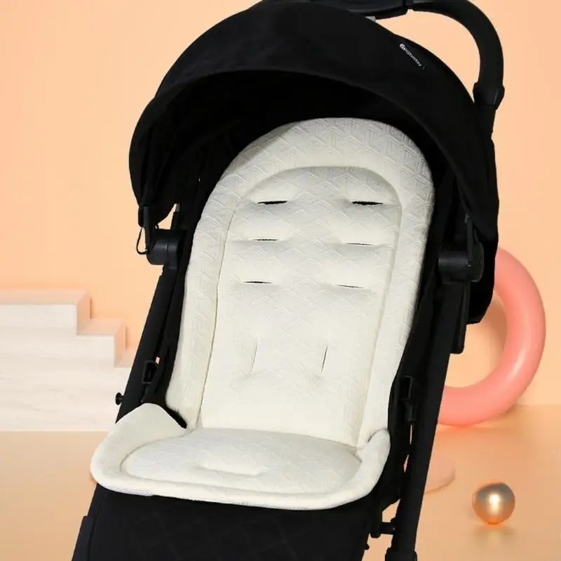 

F19F Upgrades Infant seats Liner for Strollers & Car Seats Breathable Cotton Thick Padded Not Slip Base Carrying Cushions Pad