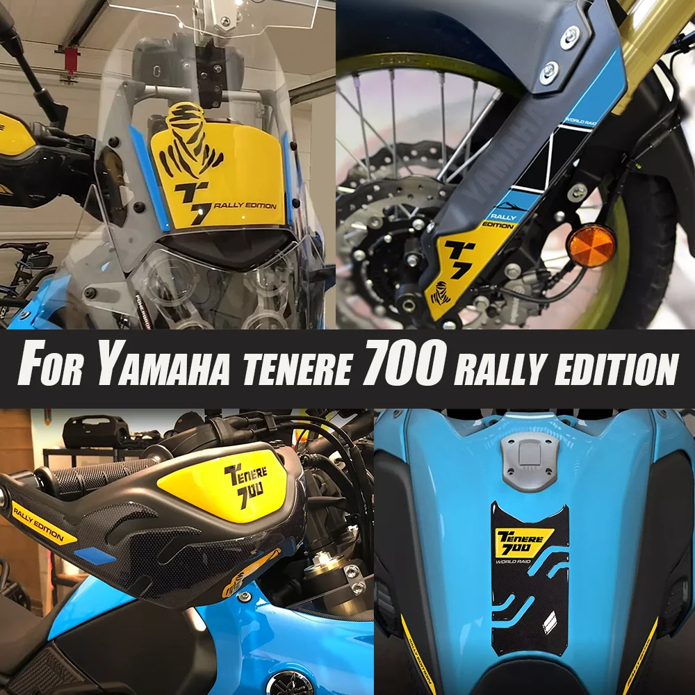 

Motorcycle Accessories Waterproof Protective Sticker 3D Epoxy Resin Protective Sticker FOR YAMAHA TENERE 7OO RALLY EDITION
