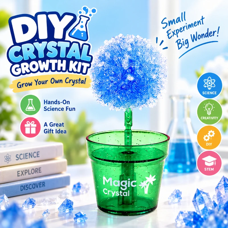 Crystal Growing Kit - Kit de Cultivo de Cristales Hecho