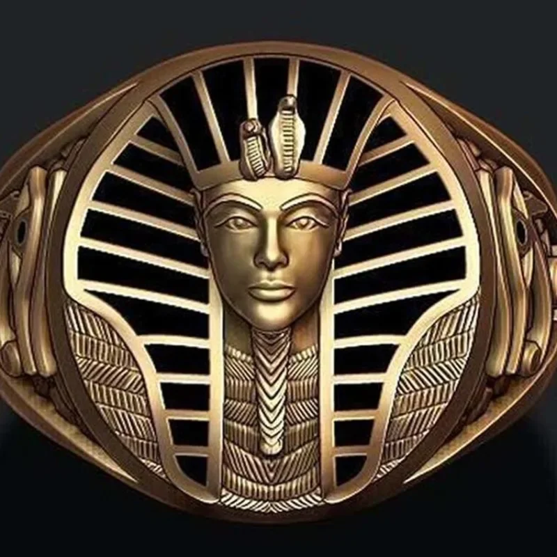 New jewelry black oil Egyptian pharaoh creative mysterious men's ring